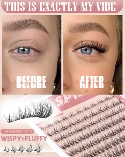 Spider Lash Clusters - Wispy Fluffy Eyelash Extensions 8-16mm