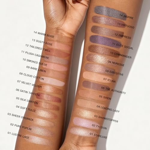 PRALOVIXAE 14-Color Baked Eyeshadow Palette - Matte & Shimmer Purple Shades for Glamorous Looks