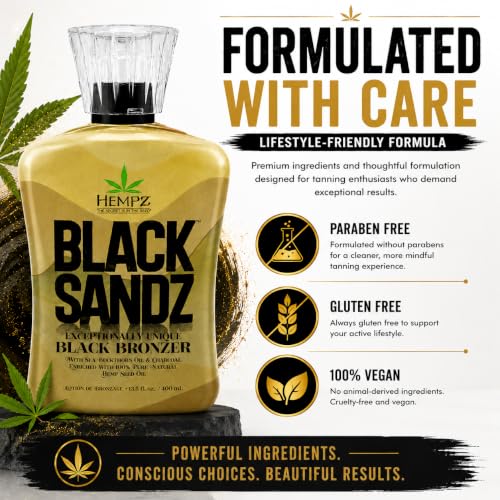 Hempz Black Sandz Black Bronzer with DHA 13.5oz