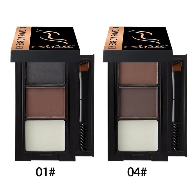 Menow Eyebrow Powder Kit with Wax & Brush - Waterproof