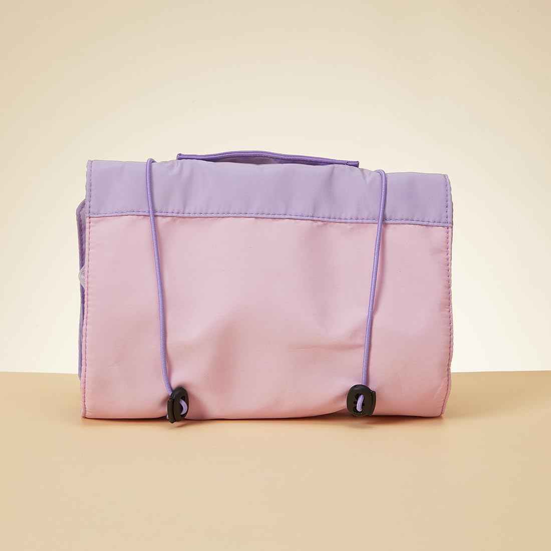 MINISO Snoopy Colorful Life Collection Foldable Makeup Bag Cosmetic Bag Waterproof Large Roll-Up Portable Travel Organizer For Women Girls