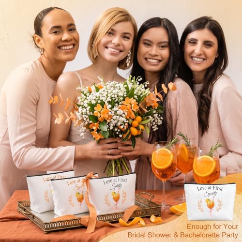 Chunful 9 Pcs Love at First Spritz Bridal Shower Makeup Bags