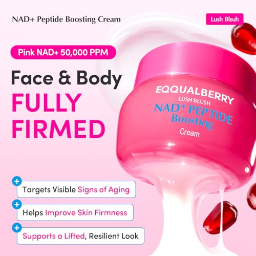 NAD+ Peptide Boosting Cream with 5% NAD+ & 13 Peptides - Anti-Aging Face & Neck Cream for Firmness & Hydration (1.69 fl. oz / 50ml)