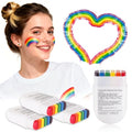 Rainbow Pride Face Paint Stick, 4-Pack - Easy One-Swipe Application