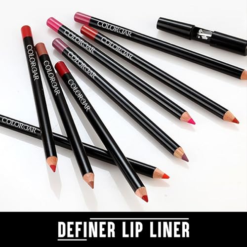 Colorbar Definer Lip Liner - Easy-Glide Contouring Lip Liner Pencil - Matte Finish with Intense Color Payoff - 012 Perfect Maroon - 0.05 oz