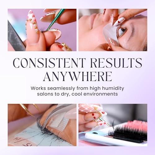 LivBay Locked & Loaded Professional Lash Adhesive, Lash Extension Glue, 1-Second Drying, 6-Week Retention, Thin Viscosity, Versatile Eyelash Extension Adhesive, 5ml