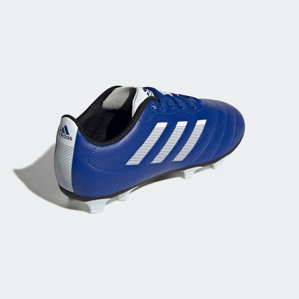 adidas unisex child Goletto Viii Firm Ground Soccer Shoe, Team Royal Blue/White/Core Black, 10 Toddler US