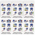 Multicolor Sonic the Hedgehog Tattoos - (24 Count) - Fun & Vibrant Temporary Tattoos, Perfect for Parties and Events