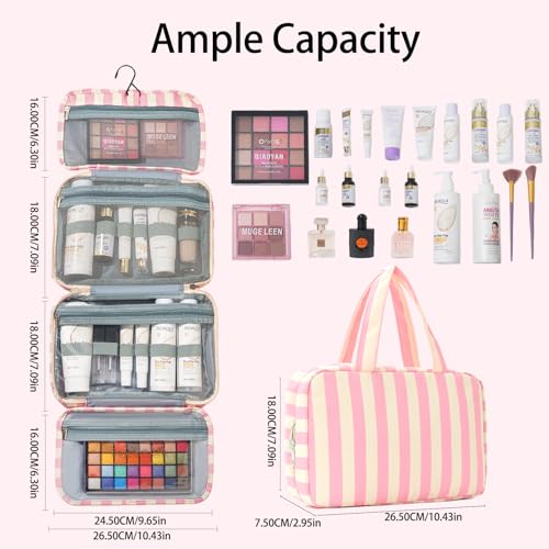 Travel Toiletry Bag for Women Waterproof Cosmetic Organizer