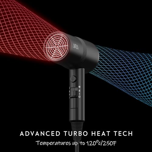 AINA 1600W Hair Dryer with Diffuser & Cold Shot Button