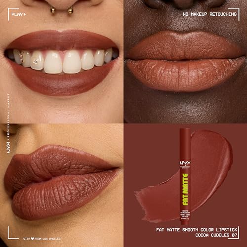 NYX Fat Matte Lipstick - Cocoa Cuddles Red Brown