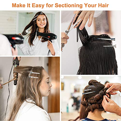 60Pcs Metal Alligator Hair Clips Set - Mixed Sizes
