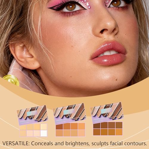 8-Color Soft Matte Concealer Palette - Waterproof Full Coverage