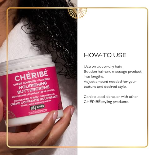 Cheribe Flexible Styling Buttercreme - Chebe & Flaxseed, 8.5 oz