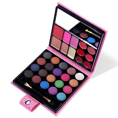 QiBest All in One Makeup Kit - 25 Eyeshadow, 6 Lip Gloss, 3 Blush