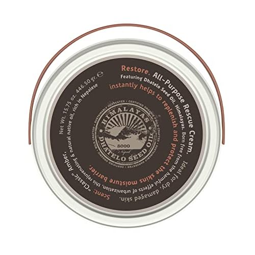 Tweak¡¯d by Nature - Restore All-Purpose Rescue Moisturizer Face Cream for Dry Skin, 5-in-1 Formula Replaces AM, PM, Eye Cream, Hydrating Body Lotion for Women, and Primer (15.75oz)