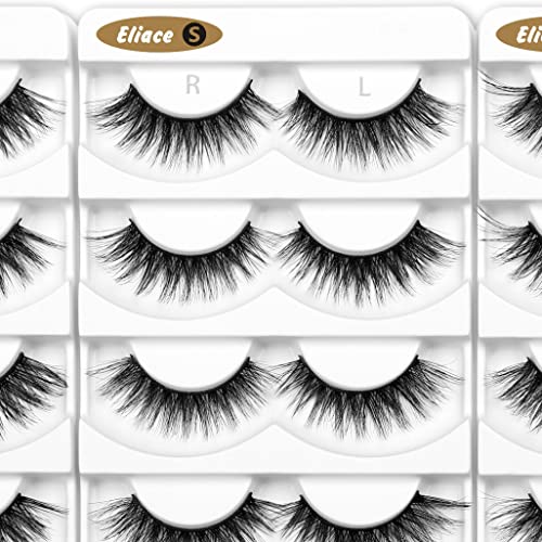 Eliace 3D Mink False Eyelashes 15 Pairs - Wispy Cat Eye Lashes