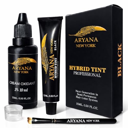 Aryana New York Hybrid Color Hair Kit - Black | Gray Coverage & Root Touch-Up