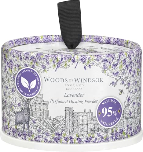 Woods of Windsor Lavender Dusting Powder with Body Puff