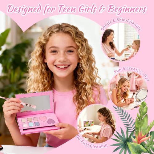 Color Nymph Kids Makeup Palette in Pink – All-in-One Gift Set for Teens & Tweens