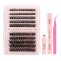 Thai-Style 3D Silk Lash Clusters 11-16mm C Curl Kit, 120pc