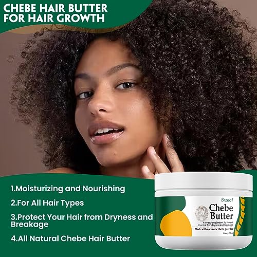 Brzeaf Chebe Hair Butter 8.8 Oz – Repairs Fragile Hair, Promotes Growth