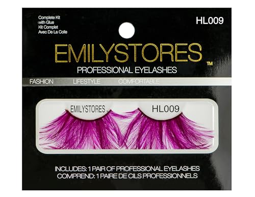 Pink Faux-Feather Dramatic Costume Eyelashes