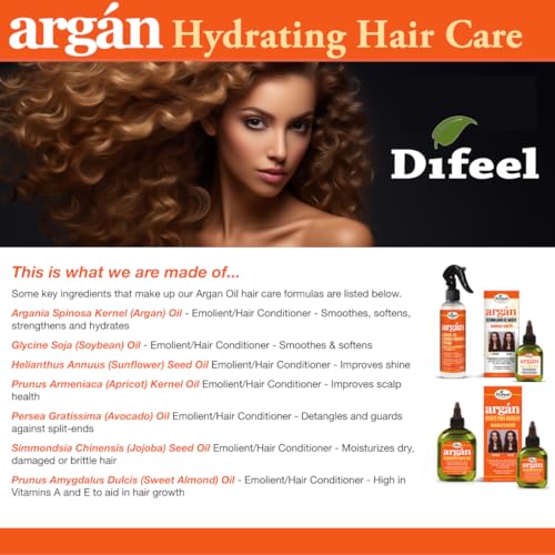 Difeel Argan Oil Leave-In Conditioner Spray 6 oz