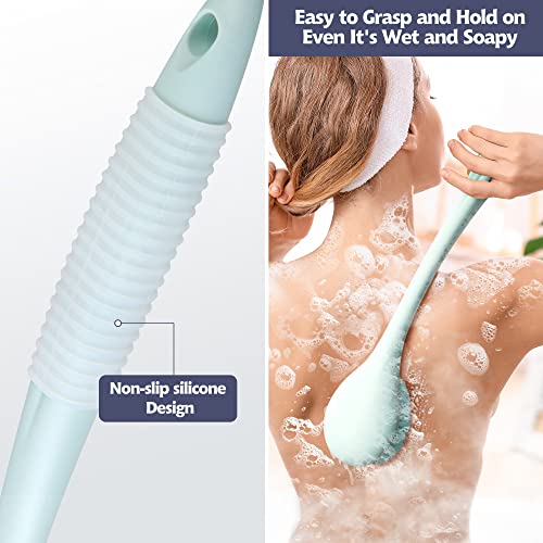 BEDELITE Back Scrubber Shower Brush 16.4 Inch Long Handle