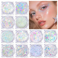 Body Glitter Gel Set – 12 Shapes Chunky Sparkle Makeup