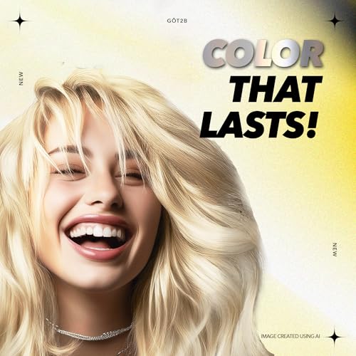 got2b Bleach It Permanent Hair Dye, Ultra Platinum Blonde, 00A, Hair Bleach Kit with Developer and Anti-Brass Purple Mask, Lightens Up to 8 Levels, Gel Formula for Easy Application, 1 Count