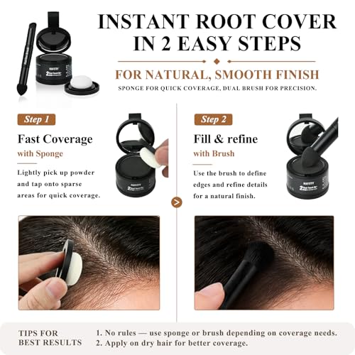 Root Touch Up Powder - Gray Coverage & Hair Thickener