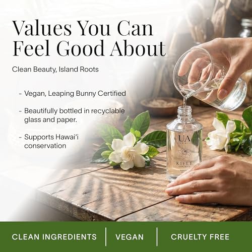Ua Body Kiele Gardenia Body & Hair Mist - Hydrating Floral Perfume for Women & Men, Alcohol-Free, 3.4 oz