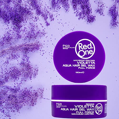 RedOne Aqua Hair Wax Maximum Hold Full Force Hair Gel, 150ml (6 pack) VIOLET