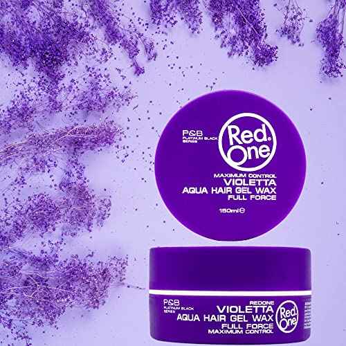 Redone Hair Styling Wax Violetta 150ml | Strong Hold & Maximum Control | Ultra Hold Gel Wax for Men & Women | Lavender Scent | Non-Sticky High Shine Finish | Professional Barber Hair Wax
