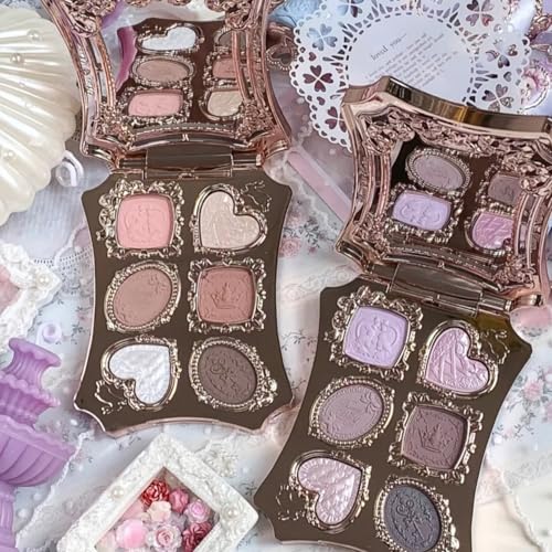Flower Knows Bunny Garden 6-Color Eye Shadow Palette, Moon Serenade Variation, 0.23oz