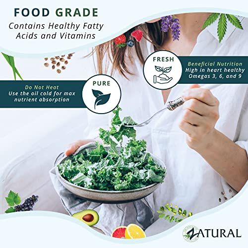 Zatural Grapeseed Oil Naturally Grown 100% Pure Cold Pressed Virgin High Tempurature Cooking Oil 128oz (1 Gallon)