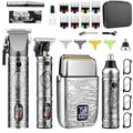 GSKY Professional Hair Clippers & Beard Trimmer Set - 4 in 1 Grooming Kit with USB Charging