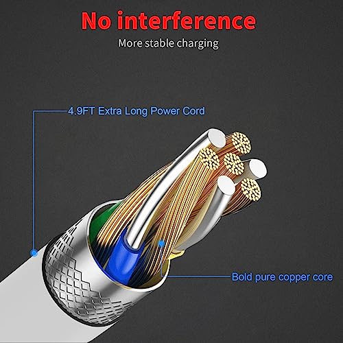 MEROM Charger Compatible with Krovena Women Electric Razors Shaver, Replacement Charging Cable for Trimmer, Power Cord Adapter