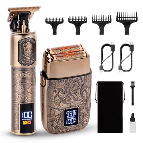 Ufree Men's Electric Trimmer & Foil Shaver Set – Rechargeable Beard & Body Grooming Kit