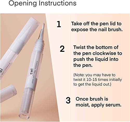 Cel Cuticle Oil Pen Nail Strengthener Repair Serum - Set of 2