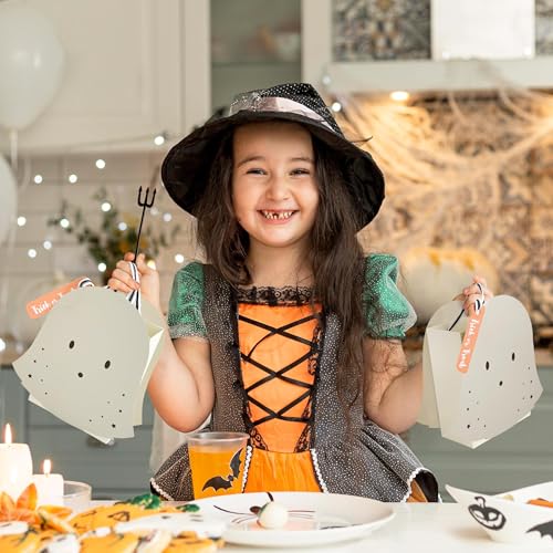 Cheerland Ghost Party Favor Bags, Pack of 8 - Halloween Goodie Bags