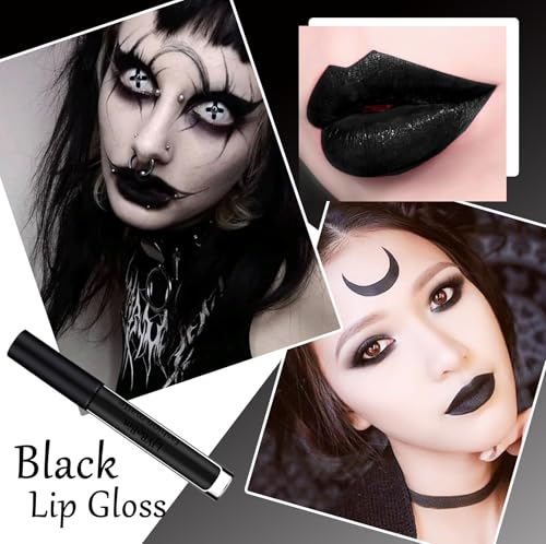 Black Matte Liquid Lipstick & Liner Set - Waterproof Long-Lasting