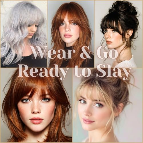 French Bangs Clip-In Hair Piece with Temples Jet Black
