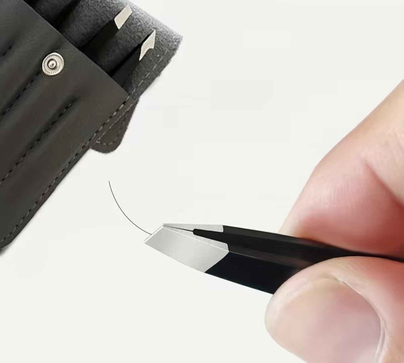 Top Notches Tweezer Set - High Grade Tweezers For Women And Men, Perfect For Eyebrows Facial Hair Ingrown Hair And Splinter Removal