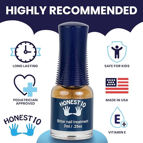 Honest10 Bitter Anti-Nail Biting Polish for Kids & Adults - 0.25 oz