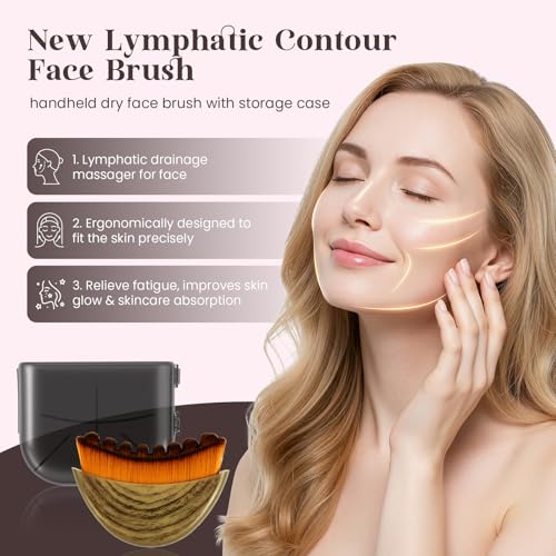 Gua Sha & Lymphatic Face Brush Set for Radiant Skin