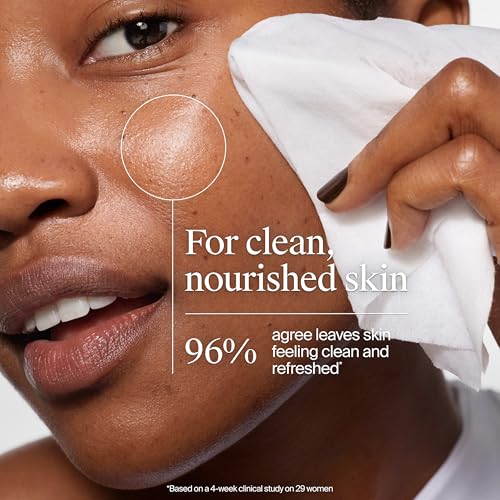 Neutrogena Makeup Remover Night Calming Cleansing Towelettes, Disposable Nighttime Face Wipes to Remove Dirt, Oil & Makeup, 25 ct
