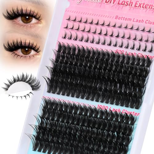 Fyonas Manga Lash Clusters - 80D/100D Spiky Eyelash Extensions 12-20mm
