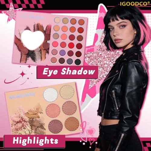 43 Color Sparkling Powder Eye Makeup Palette - Matte & Glitter